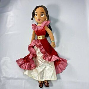 Disney Store Princess Elena of Avalor Plush Doll 20 Inches Stuffed Toy Red Dress